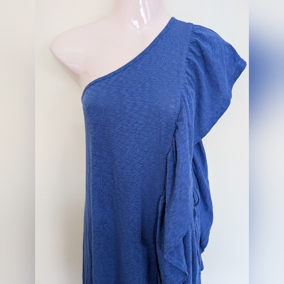 Free People Elisa Maxi Dress Blue Medium NWT - Picture 6 of 11